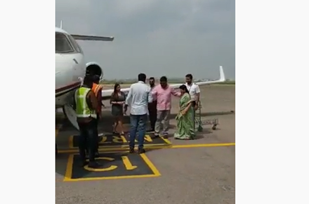 Viral: Chiru & His Wife Leave To Amaravati!