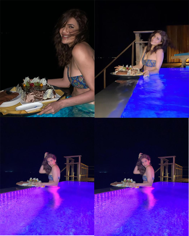 ఫోటో స్టోరీ: పూల్..బికినీ.. కేకు.. కెవ్వు కేక