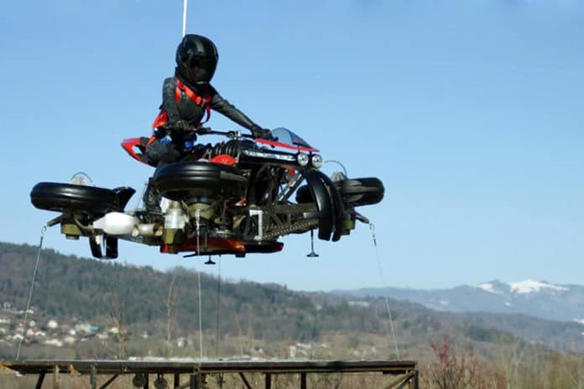 Flying motorcycle from Lazareth Company Flying motorcycle from Lazareth Company