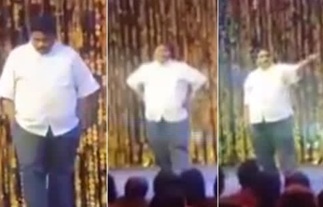 అప్పటి ప్రేమికుడి పాట కు అదరగొట్టే స్టెప్పులేసిన మాజీ ఎంపీ