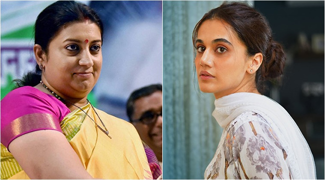 Smriti Irani promotes Thappad film