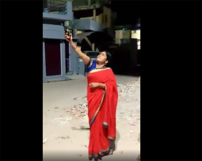 A Woman BJP Leader Fires Gunshots At 9 Minutes 9 PM Event