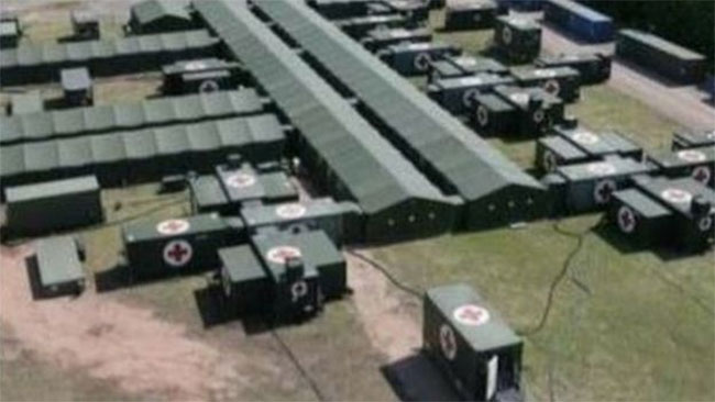 భారత్ ఆర్మీ కరోనా కోసం 1,000 పడకల హాస్పిటల్ నిర్మించిందా?