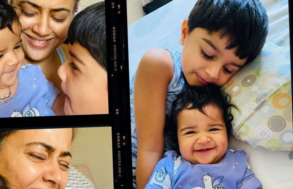 లాక్ డౌన్ సమయంలో ఫ్యామిలీతో ఎంజాయ్ చేస్తున్న ఎన్టీఆర్ హీరోయిన్...!