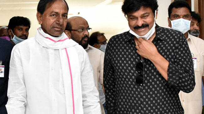 Megastar Thanks CM KCR! Megastar Thanks CM KCR!