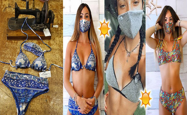 వైరల్: బికినీకి మాస్క్ కలిపితే ‘ట్రికినీ’