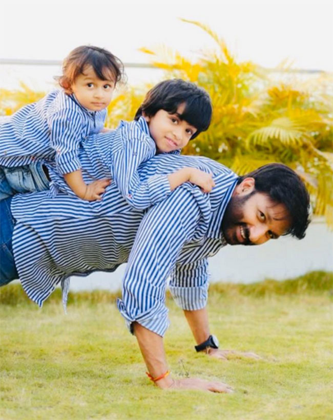 డాడీ డే స్పెష‌ల్.. గోపీచంద్ వార‌సుల్ని చూశారా?