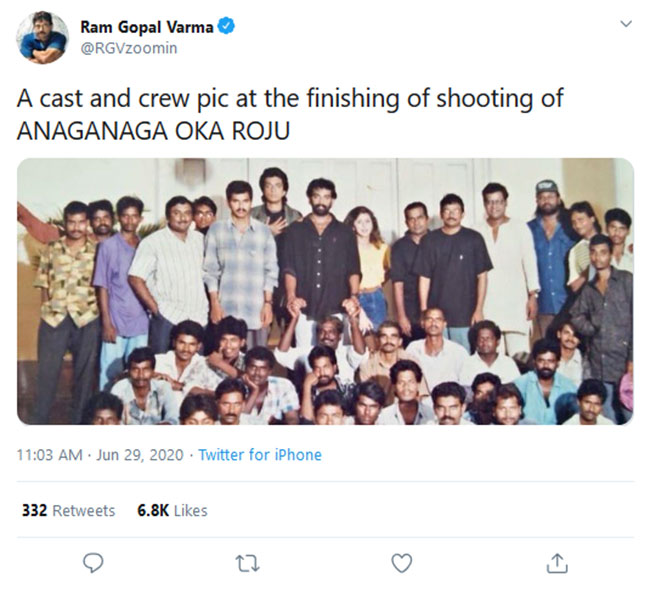 RGV Gets Nostalgic With His Early Film RGV Gets Nostalgic With His Early Film