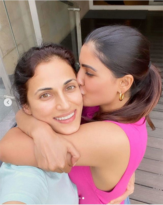 సమంత ముద్దు పెట్టిన ఈమెకు పాజిటివ్‌.. సామ్‌ గురించి ఫ్యాన్స్‌ ఆందోళన