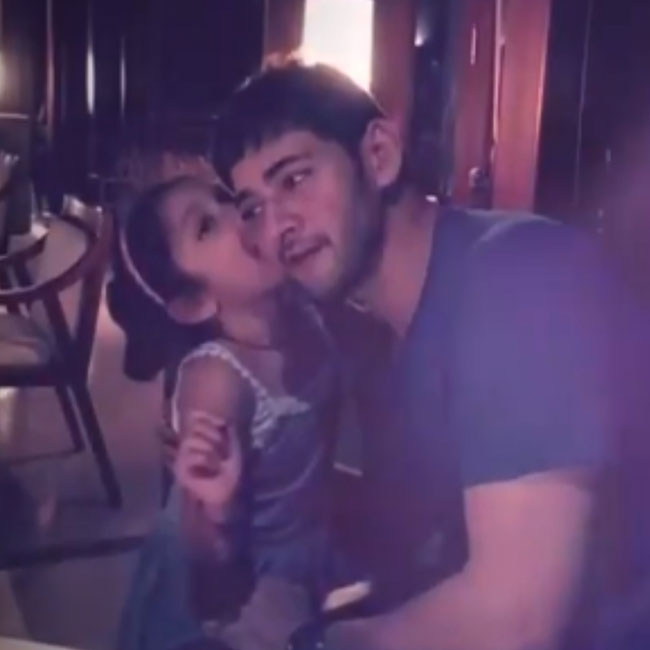 Mahesh Showers His Love On Sitara! Mahesh Showers His Love On Sitara!