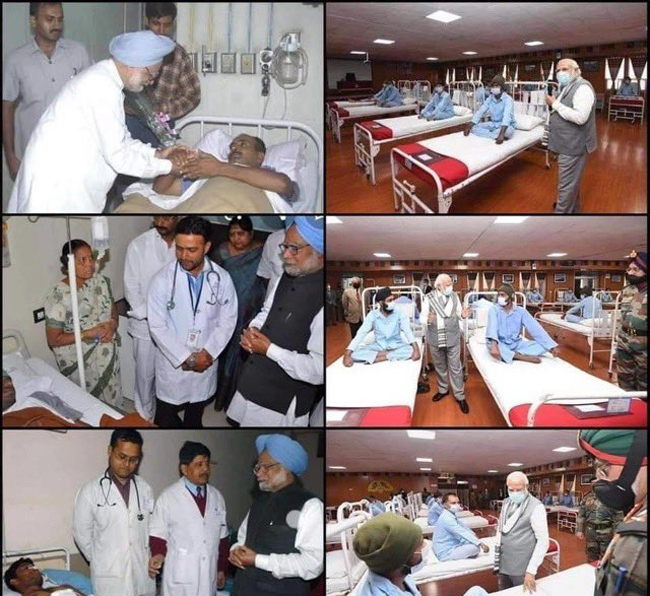 Modis visits to Leh Hospital a gimmick?