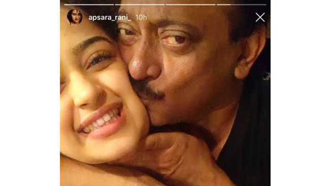 RGV Drowns This Girl In Kisses!