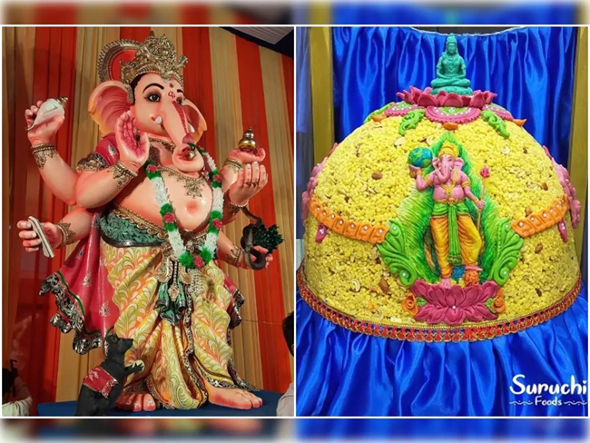 ఖైరతాబాద్ వినాయకుడికి ప్రసాదంగా వచ్చేసిన ఏపీ లడ్డూ ఖైరతాబాద్ వినాయకుడికి ప్రసాదంగా వచ్చేసిన ఏపీ లడ్డూ