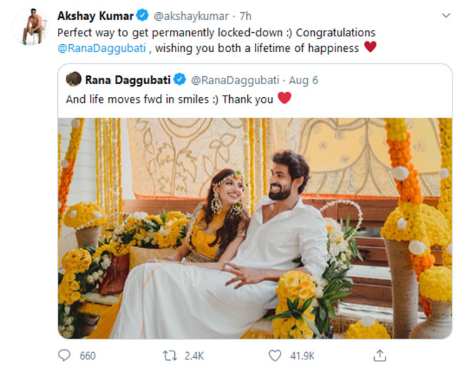 ఆ హీరో చెప్పినట్లు రానా పర్మినెంట్ లాక్ డౌన్ కాబోతున్నాడా..?