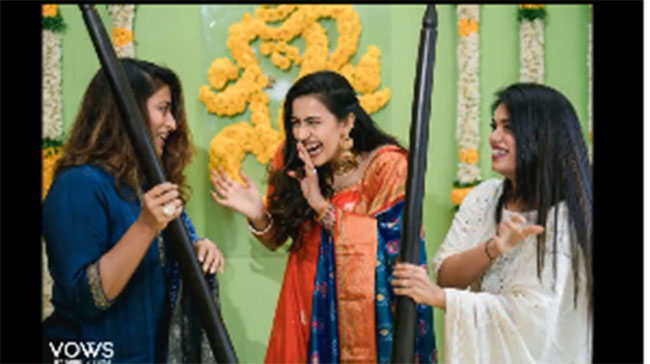 Mega Daughter Enjoys Her Grand Haldi Ceremony