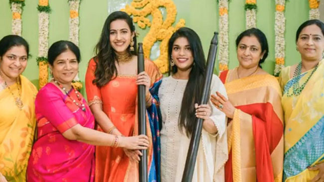 Mega Women Enjoy Haldi Ceremony Of Niharika