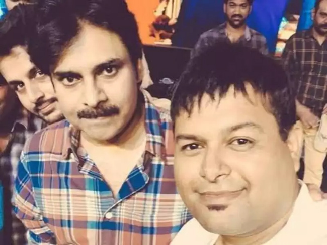 Thaman Tempting Pawan Kalyan Fans