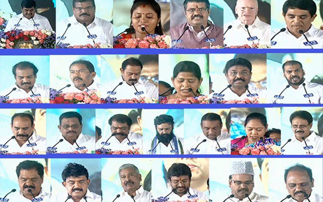 25మంది ఏపీ మంత్రుల్లో పార్టీ మారకుండా ఉంది కేవలం అంతమందేనా? 25మంది ఏపీ మంత్రుల్లో పార్టీ మారకుండా ఉంది కేవలం అంతమందేనా?