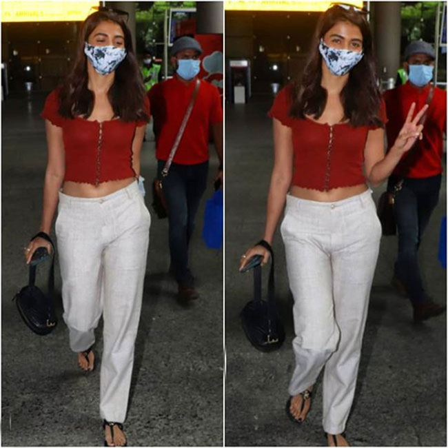 `బుట్ట బొమ్మ` ఫార్మ‌ల్ స్టైల్ కి ఎయిర్ పోర్ట్ షేక్!