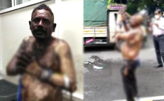 రవీంద్రభారతి ఎదుట ఉద్యోగి ఆత్మహత్యాయత్నం