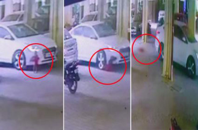 సెల్లార్ లో డ్రైవర్ నిర్లక్ష్యం..కారు చక్రాల కింద ఛిద్రమైన 18 నెలల చిన్నారి