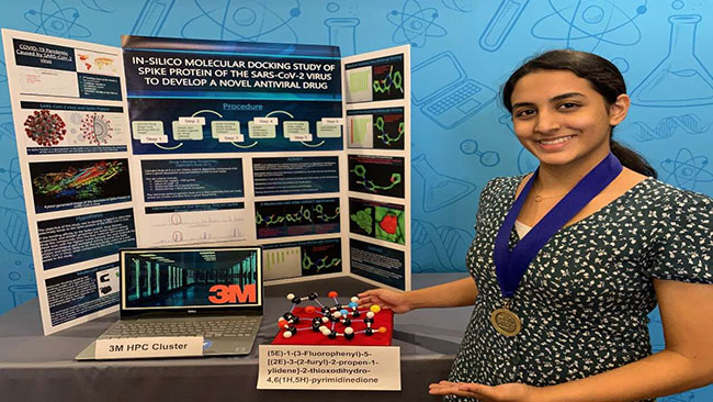 కరోనా చికిత్స పరిశోధనపై 14 ఏళ్ల తెలుగమ్మాయి ఘన విజయం కరోనా చికిత్స పరిశోధనపై 14 ఏళ్ల తెలుగమ్మాయి ఘన విజయం