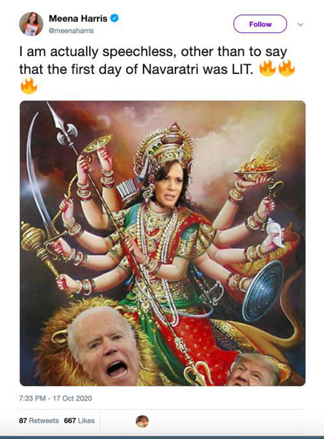 Hindu Groups Express Anger On Kamala Harris Niece Hindu Groups Express Anger On Kamala Harris Niece