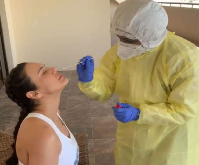 కరోనా టెస్ట్​.. 20 వ సారి.. ప్రీతీ జింటా వీడియో వైరల్​