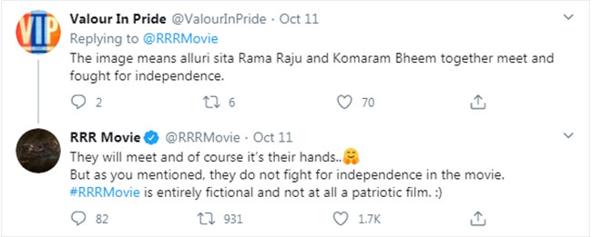 #RRR : స్వాతంత్ర ఉద్యమ నేపథ్యం కాదట