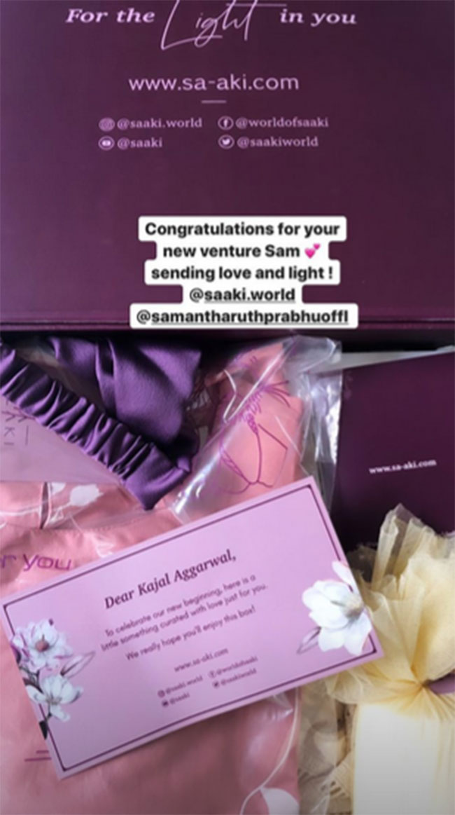 Samantha Sends Special Gift To Kajal