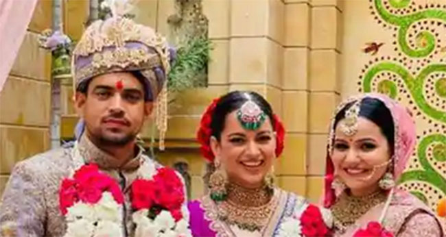 సోదరుడి పెళ్లి పనుల్లో కంగనా బిజీ..  ఫైర్​బ్రాండ్​ కూలయినట్లేనా