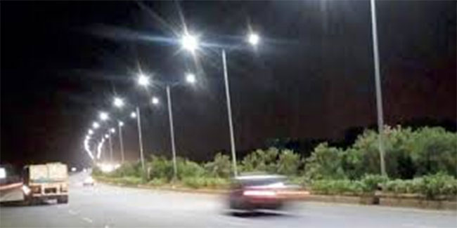 హైదరాబాద్ ఔటర్ పై ఎల్‌ ఈడీ వెలుగులు !