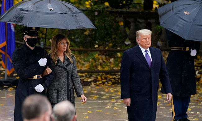 ట్రంప్ కు దూరంగా మెలానియా షాకింగ్ ప్రవర్తన