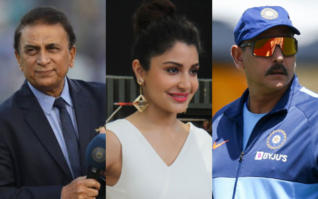 గవాస్కర్ తో  వివాదం: అనుష్క తప్పేం లేదన్న రవిశాస్త్రి