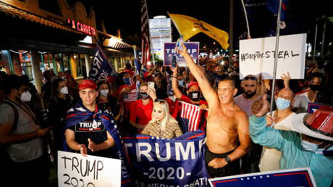 ట్రంప్ మద్దతుదారుల ర్యాలీలో కాల్పులు..ఇద్దరు మహిళలకు గాయాలు