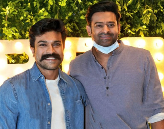 Fans Overjoyed Seeing Prabhas & Charan Together!