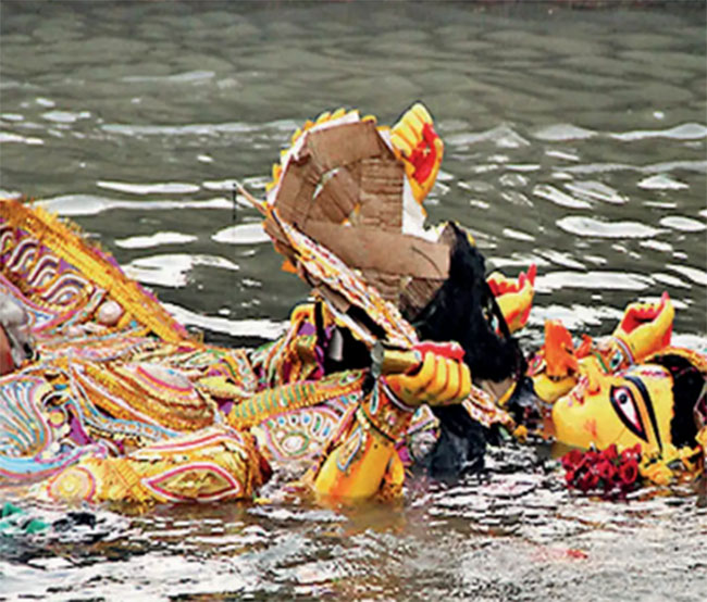 నదులు, చెరువుల్లో నిమజ్జనం నిషేధం