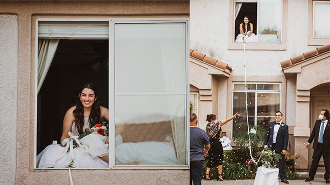 వధువుకు కరోనా సోకినప్పటికీ పెళ్లి తంతు వరుడు ఆపలేదు