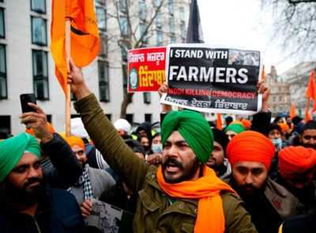 Several Held In London For Protesting In Support To Indian Farmers