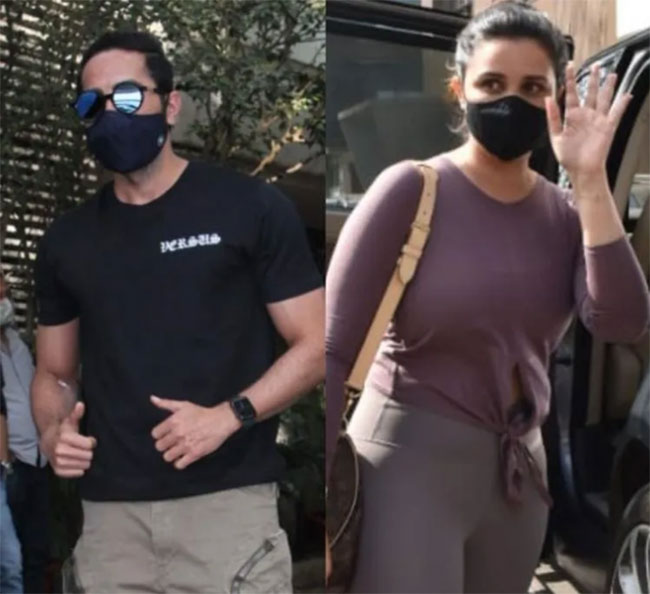 ముంబై వీధుల్లో అందాల ప‌రిణీతం