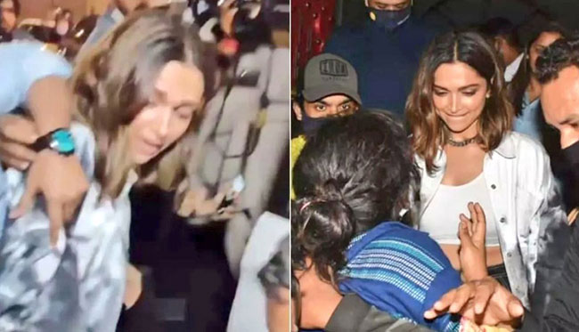 గుమిగూడి మీద‌ప‌డిన‌ జ‌నం.. మార‌ని దీపిక రెబల్ యాటిట్యూడ్