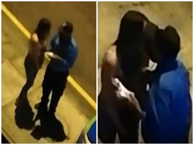 మాస్క్‌ పెట్టుకోలేద‌ని అమ్మాయికి లిప్ కిస్ పెట్టిన పోలీస్‌.. సీసీ టీవీలో రికార్డు..!