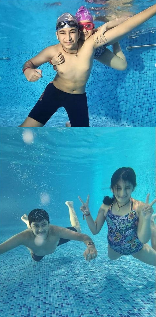 అన్న‌తో క‌లిసి సితార‌ అండ‌ర్ వాట‌ర్ సాహ‌సాలు