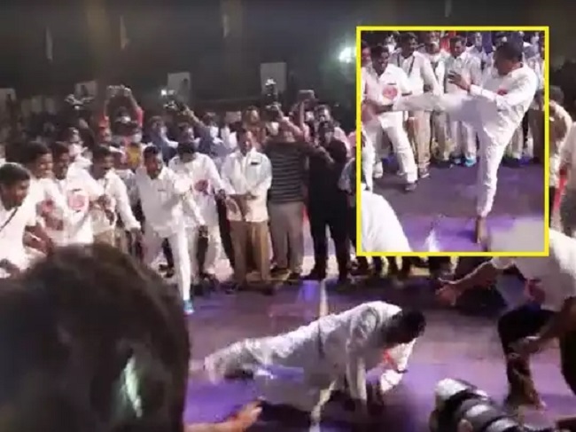 Telangana Ministers oops moment invites laughs!