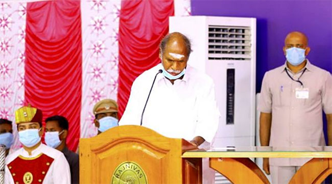 ప్ర‌మాణ‌మే ప్ర‌మాదమైంది... పుదుచ్ఛేరి సీఎంకు క‌రోనా