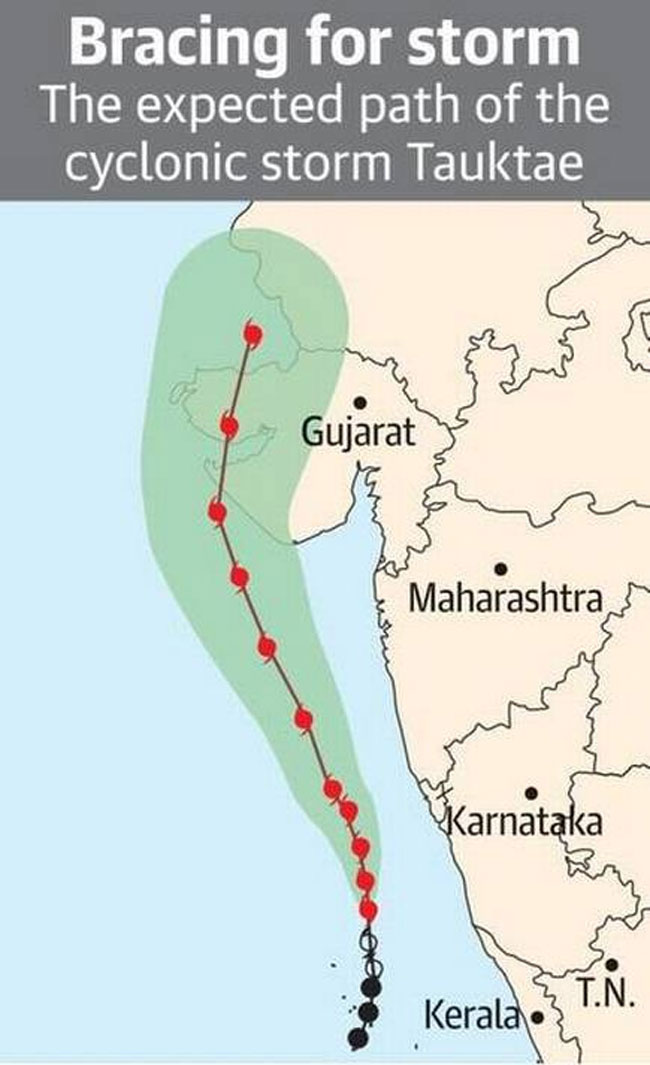తౌక్తే తుఫాను బీభ‌త్సం.. నాలుగు రాష్ట్రాల్లో అల్ల‌క‌ల్లోలం!