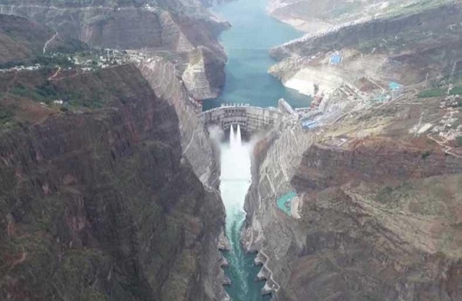 రెండో అతిపెద్ద జల విద్యుత్ డ్యామ్ ప్రారంభించిన చైనా..