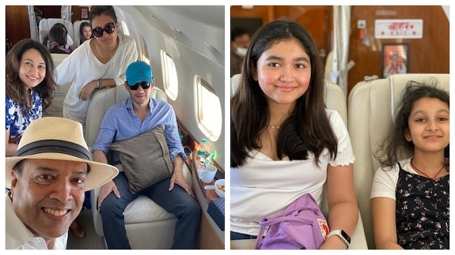 గోవా టూర్ వెళుతూ విమానంలో స‌ర్కార్ వారి సంద‌డే సంద‌డి