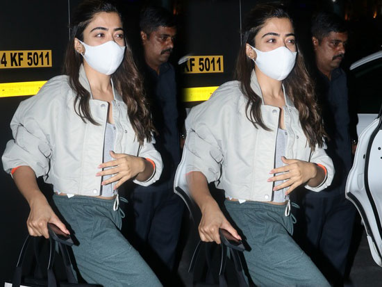 Rashmika mandanna post ad shoot in mumbai