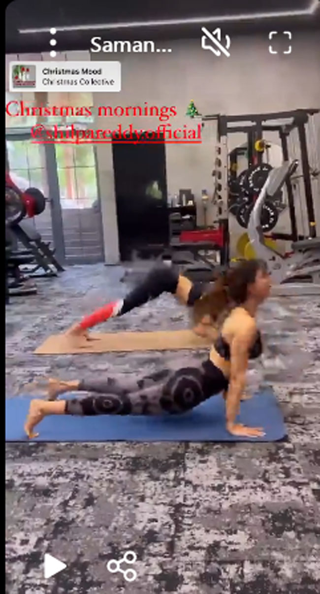 జిమ్ లో మ‌ళ్లీ సామ్ సీరియ‌స్ వ‌ర్క‌వుట్స్